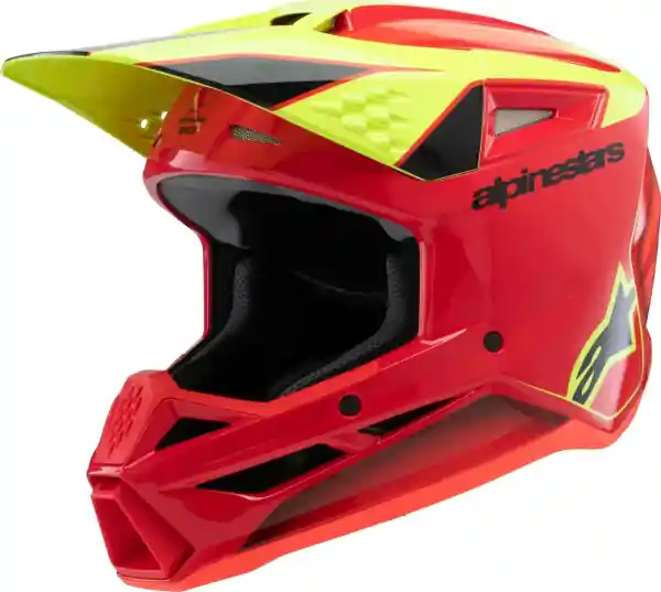 Casca Copii Alpinestars S-M3 Fray Black/Red/Yellow S Premium
