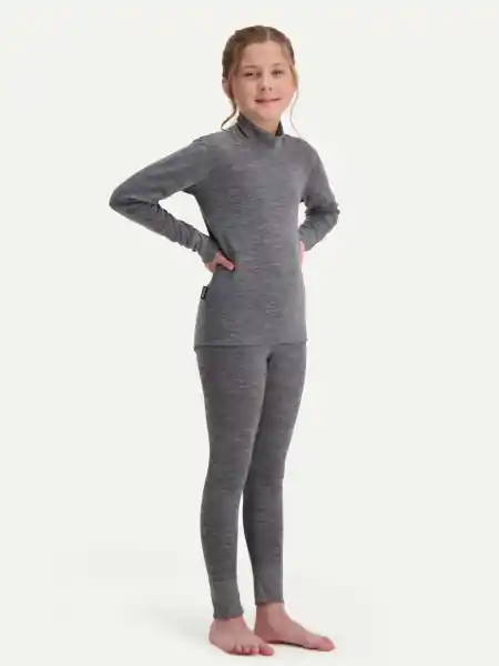 Ultima șansă Svala Merino Extra Warm kids underwear set grey 100 130