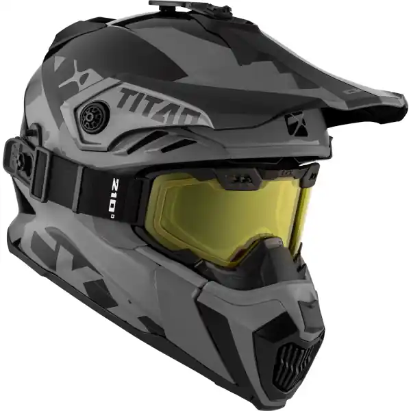 Cască CKX + ochelari de protecție TITAN Airflow Extra Grey, mărimea S Ofertă specială