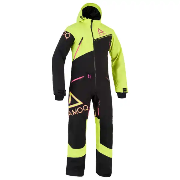 Combinezon Dama Snowmobil AMOQ Eclipse V2 20K Negru/Hi-Vis/Roz S Chilipir