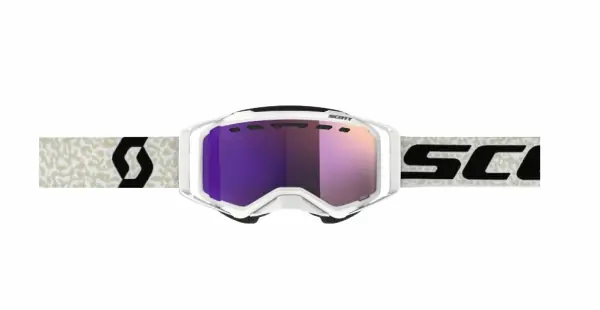 Scott Goggle Prospect Snow Cross white/black / enhancer purple chrome Premium