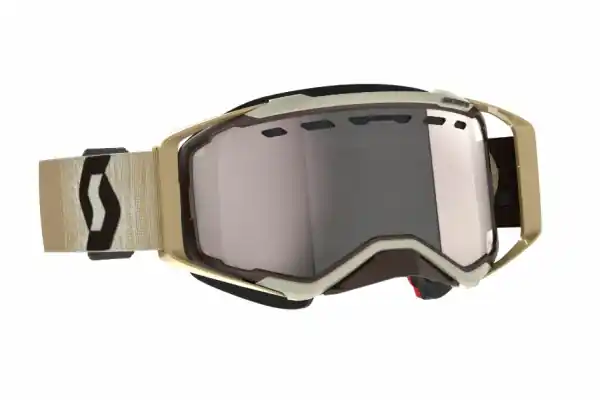 Scott Goggle Prospect Snow Cross beige/brown / enhancer silver chrome Mai ieftin