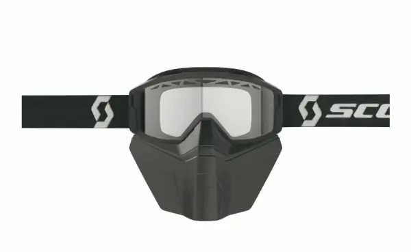 Scott Goggle Primal Safari Facemask black/white / clear Preț redus