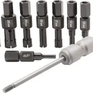 Discount Set MOTION PRO pentru demontarea rulmenților cu capac, cu ciocan glisant – negru, argintiu, finisat mecanic