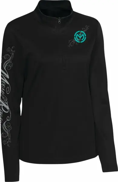 Pulover Dama MOOSE RACING Flourish Half Zip Black M Plată sigură