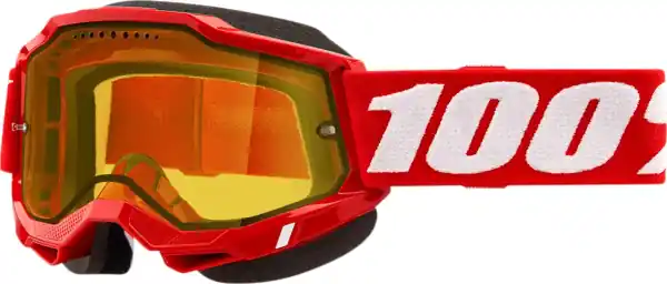 Retur gratuit 100% Accuri 2 Snow Goggles Red ONE SIZE