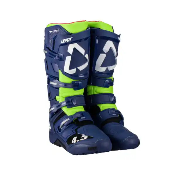 Preferatul clienților Cizme Leatt 4.5 Enduro Blue Navy/Fluo Green 43