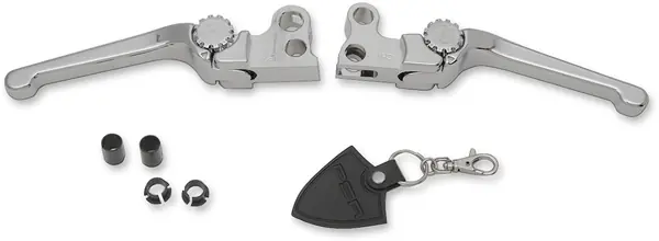 Anthem Adjustable Lever Set For Harley Models Silver Ofertă exclusivă