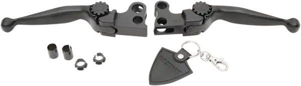 Journey Adjustable Lever Set For Harley Models Black Premium