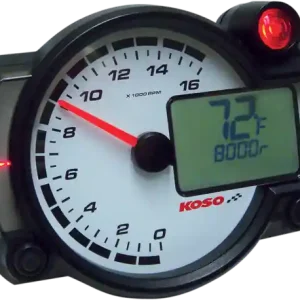Comandă acum Rx2-nr Gp-style Race Tachometer White