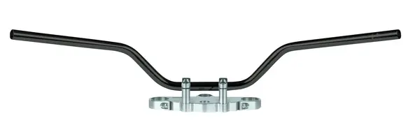 22 Mm (7/8(r)) Steel Handlebar Black Ofertă de sezon