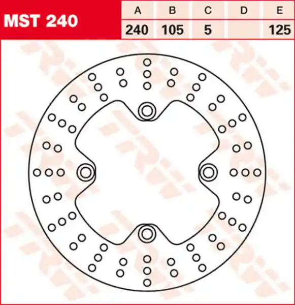 Nu rata Round Fixed Brake Rotor 220-250mm