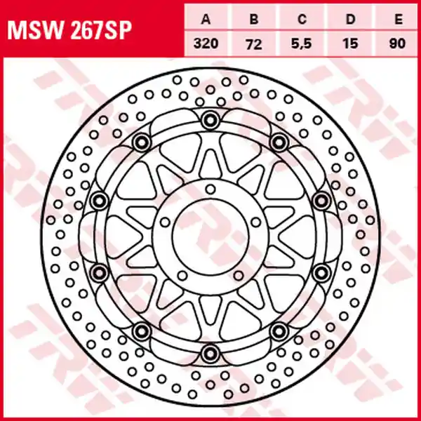 Racing Sp-series High-performance Brake Rotor Black Retur gratuit