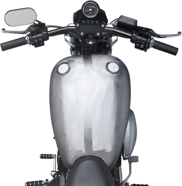 Extended Smooth-top Quickbob Rubber-mount Gas Tank Raw Super ofertă
