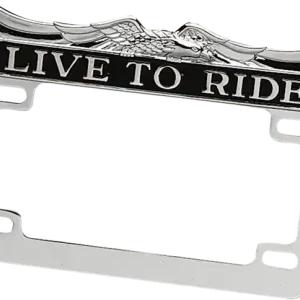 Cel mai bun preț (r)live To Ride(r) License Plate Frame Black, Chrome
