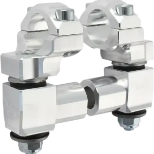 Anti-vibration 2(r) Pivot Handlebar Riser Silver Nu rata