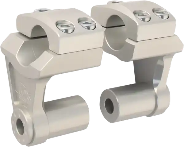 2(r) Deluxe Handlebar Riser For 7/8(r) Handlebars Silver Nu rata