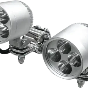 2(r) Led Driving Light Kit W/ 1-1/4(r) Clamps Silver Livrare rapidă