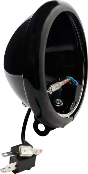 Headlight Bucket With Wire Adapter Black, Gloss Livrare rapidă