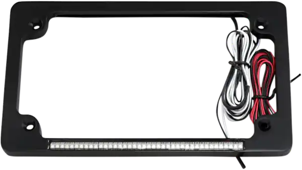 Dual Led License Plate Frame Red, White Bestseller