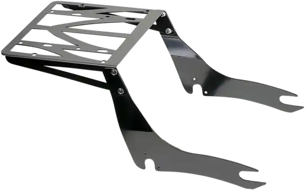 Luggage Rack Detachable Stainless Steel Black Matte Black Plată securizată