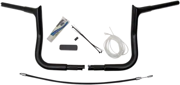1-1/4(r) Ez Install Pointed Top Handlebar Kit Black Premium