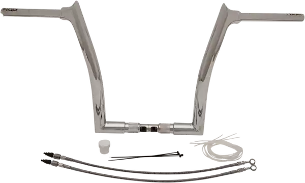 1-1/2(r) Ez Install Pointed Top Handlebar Kit Silver Bestseller
