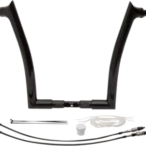 1-1/2(r) Ez Install Pointed Top Handlebar Kit Black Mai ieftin