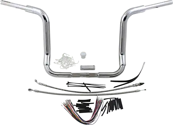 1-1/2(r) Ez Install Rounded Top Handlebar Kit Silver Doar azi
