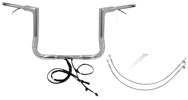 Popular Plug & Play Ez Install 1-1/2(r) Flat Top Handlebar Kit Silver