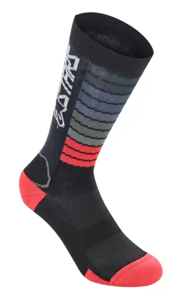 Sosete MTB Alpinestars Drop 22 Black/Bright Red large Promoție