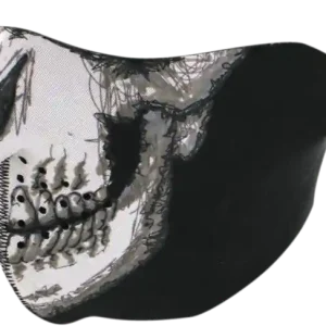 Ultima șansă Half Mask Skull Face Black