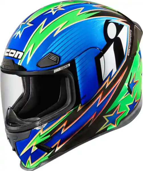 Expediere rapidă ICON Airframe Pro Warbird Helmet Blue-multi 3x-large