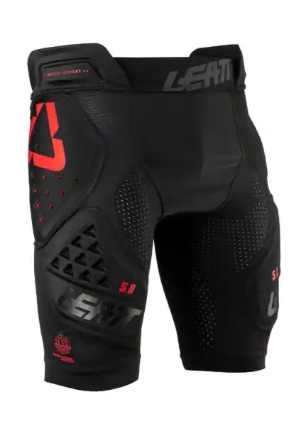 Ofertă exclusivă Pantaloni scurti protectie Leatt 3DF 5.0 Black/Red S