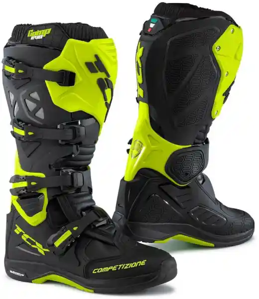 Cizme TCX Comp Evo2 Michelin Negru Galben fluo 44 Nu rata