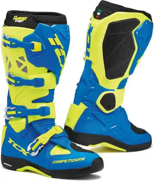 Reducere extra Cizme TCX Comp Evo2 Michelin Albastru Galben fluo 46