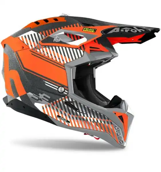 Casca Airoh Aviator 3 Wave Orange Chrome L + Ofertă