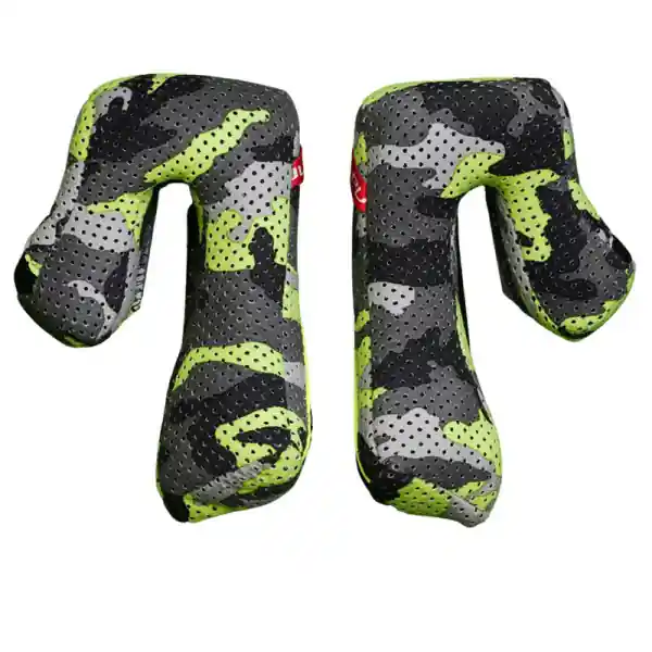 Set bureti obraji casca Airoh Aviator 3 camo grey/yellow L Ofertă exclusivă