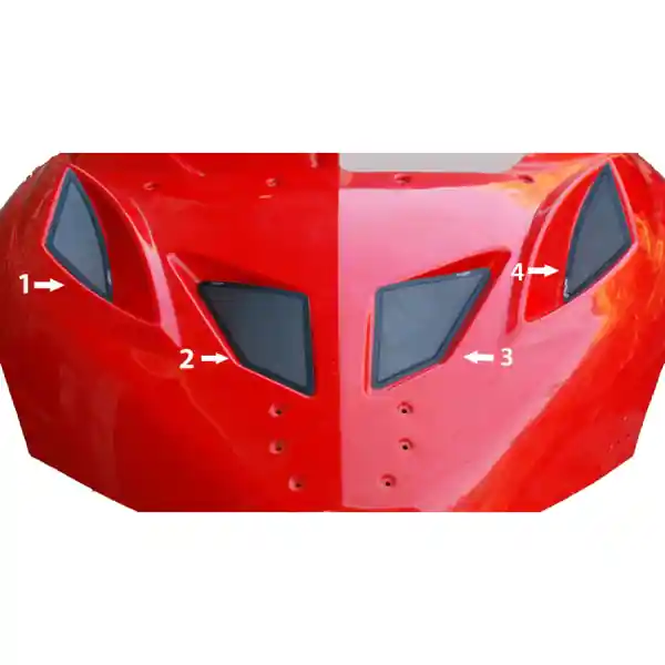 Preț mic SPI Frogskinz 2008-13 Polaris IQ 600RR Hood Kit (4pc)