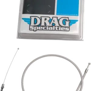 Stainless Braided Throttle Cable Silver Noutate