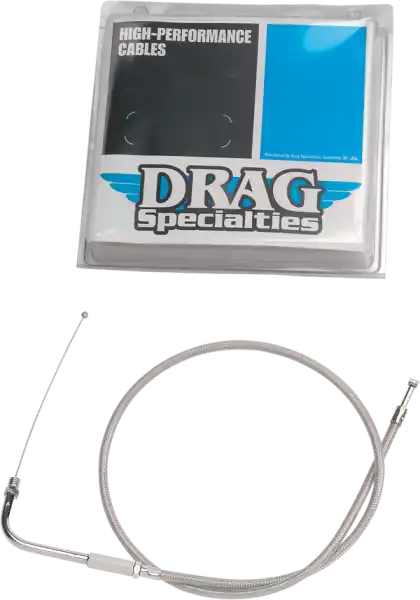Stainless Braided Throttle Cable Silver Noutate