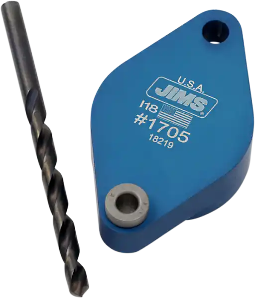 Exhaust Stud Drill Plate Blue, Anodized Premium