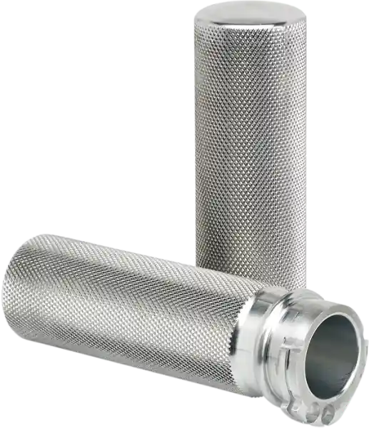 Knurled Hand Grips Silver Plată securizată