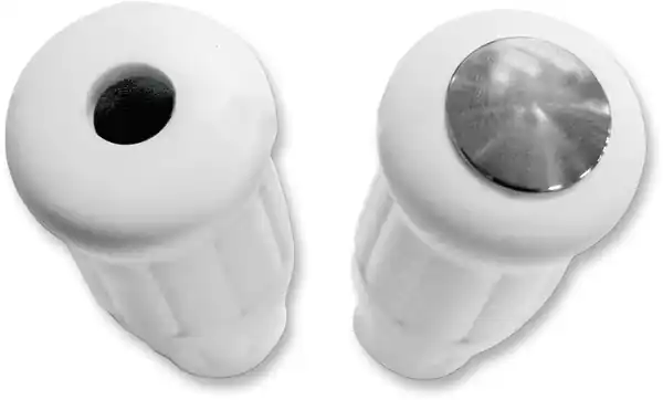 Custom Rubber Radial Grip Trim Cap Silver Preț mic