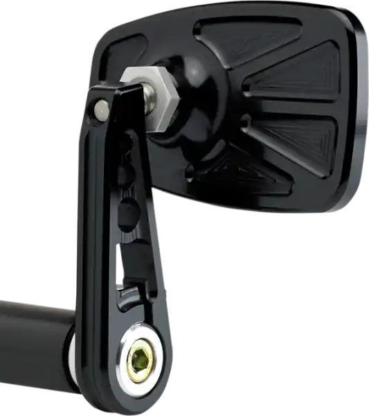 Cafe Style Bar End Mirror Anodized Black Discount