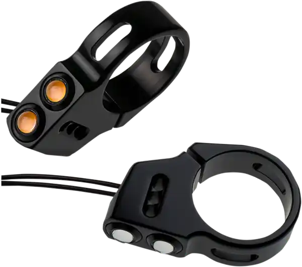 Rat Eye Led Fork Mount Turn Signals Blue Promoție