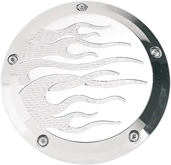 Preț redus Chrome Billet Derby Cover Chrome