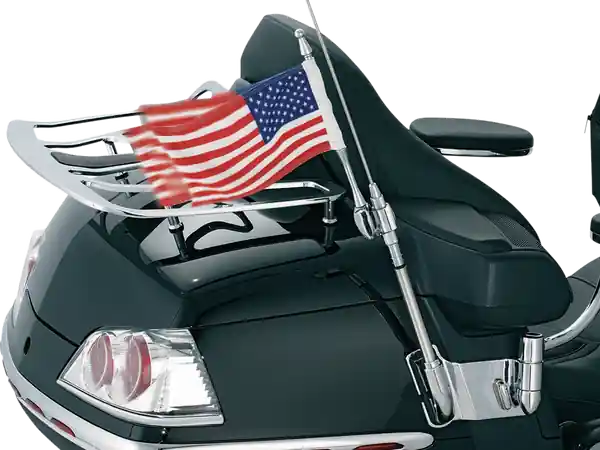 Antenna Flag Mount Chrome Retur ușor