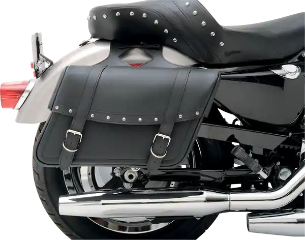 Ofertă Highwayman Rivet Slant-style Saddlebags Black M