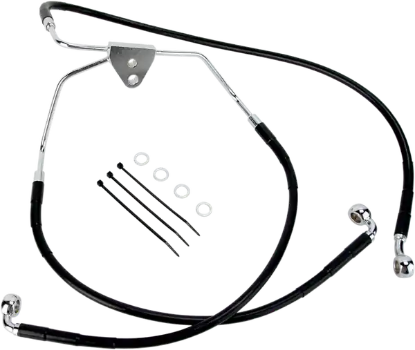 Stainless Steel Brake Line Kit Black Promoție